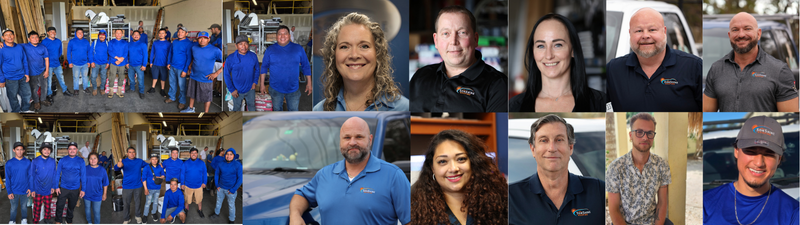 sonshine roofing team collage