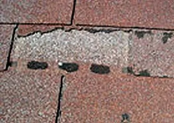 missing shingles