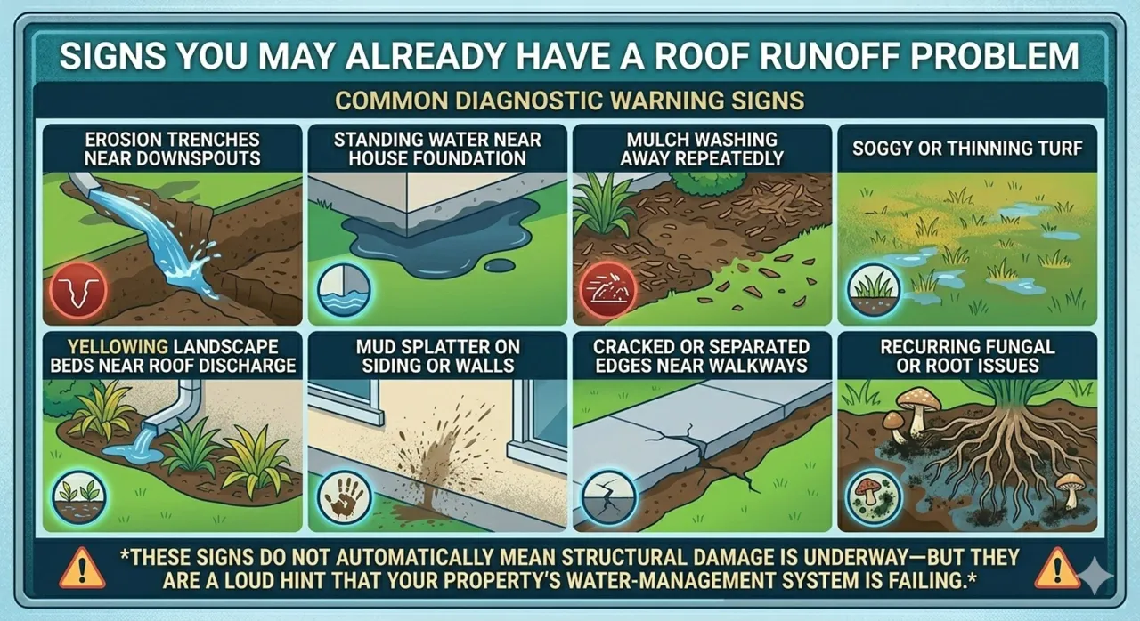 Signs you may already have a roof runoff problem